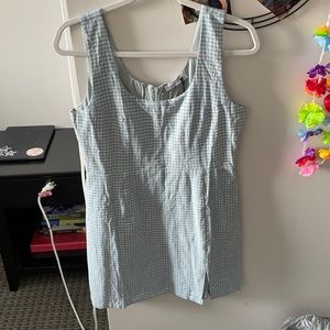 Blue Checkered Dress